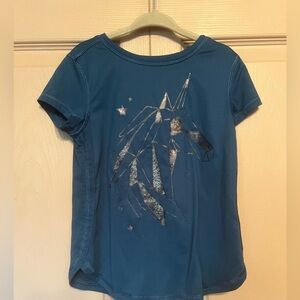 Jumping Beans Teal Unicorn Graphic Tee